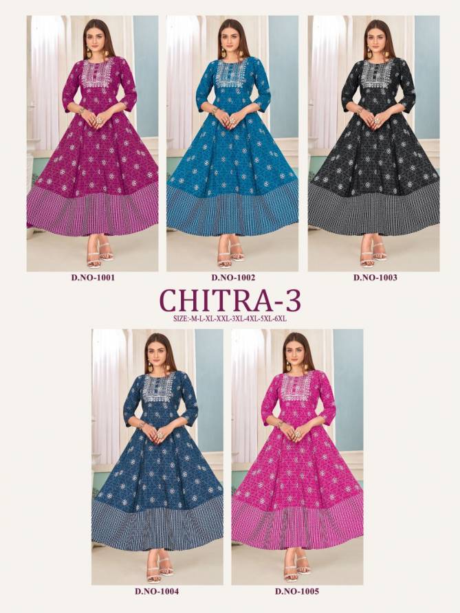 Chitra Vol 3 Rayon Sequence Work Kurti Catalog
